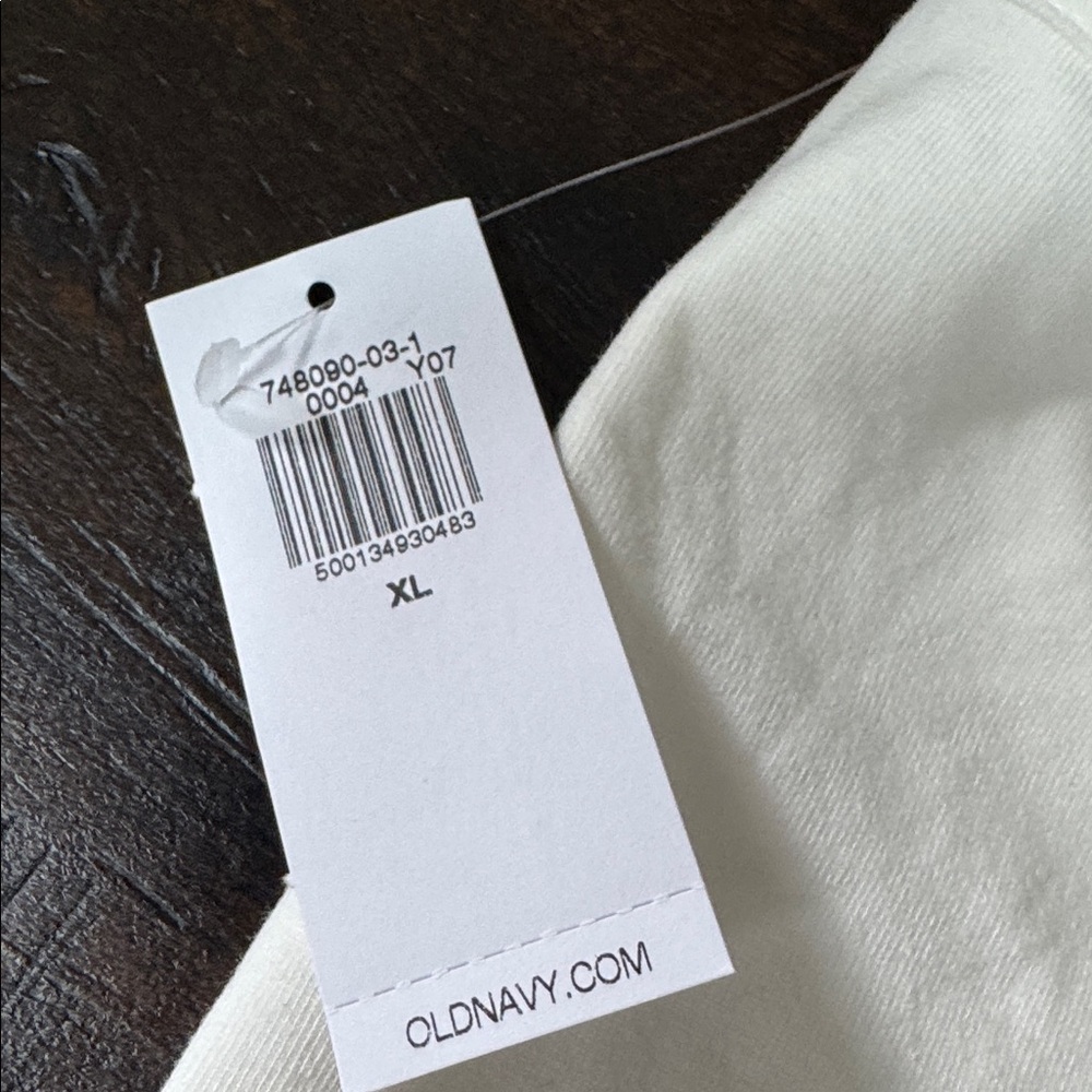NWT Old Navy Double Layer Off White Halter Top - Picture 3 of 5